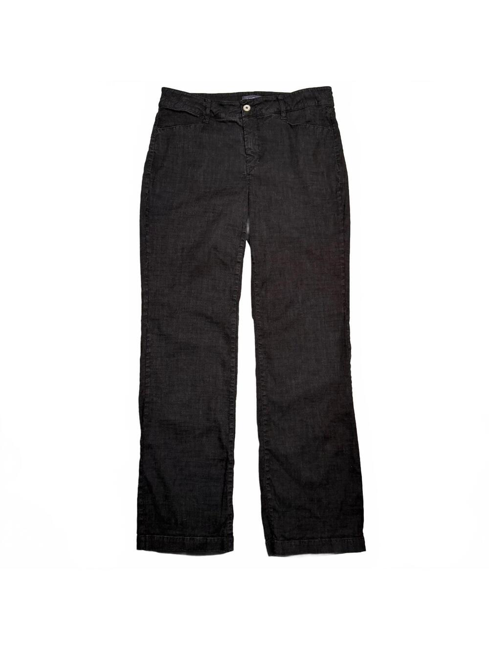 NYDJ Women's Black Lift Tuck Technology Straight Leg Pants Size 6